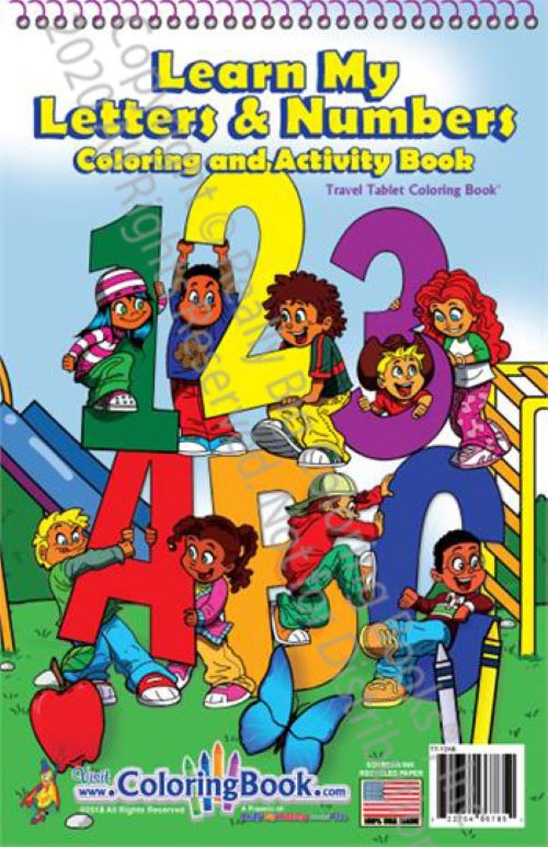 123-ABC Learn My Numbers And Letters Coloring Books