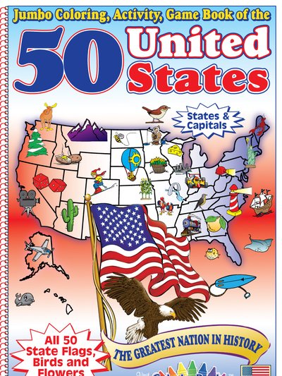 Really Big Coloring Books 50 United States Giant Tablet Coloring Book 11 x 17 product