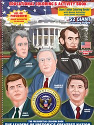 American Presidents Giant Tablet Coloring Book 11 x 17