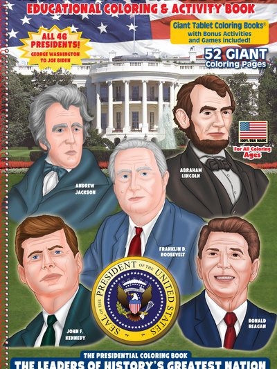 Really Big Coloring Books American Presidents Giant Tablet Coloring Book 11 x 17 product