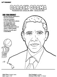 American Presidents Giant Tablet Coloring Book 11 x 17