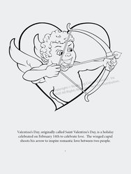 Be My Valentine Coloring Book, 8.5 x 11