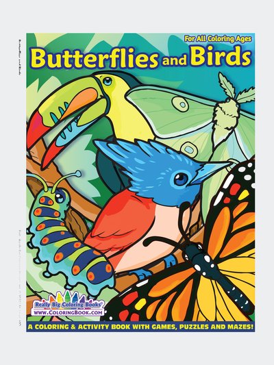 Really Big Coloring Books Butterflies And Birds Coloring Book, 8.5 x 11 product