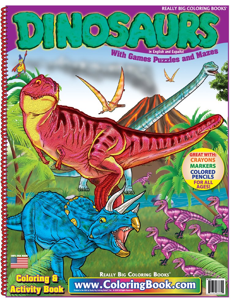 Dinosaurs 12 x 18 Really Big Coloring Book