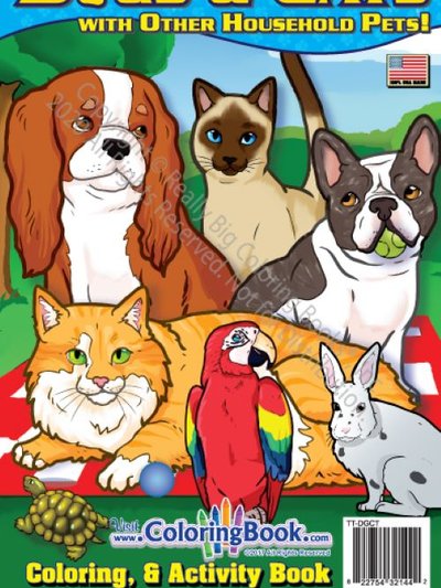 Really Big Coloring Books Dog And Cats Coloring Books product