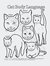 Dogs and Cats Coloring Book 8.5 x 11
