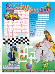 Games And Doodles Coloring & Activity Book, 8.5 x 11