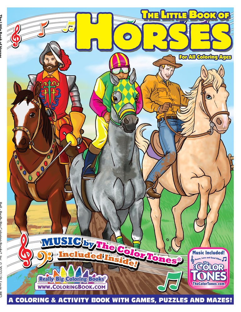 Horses Coloring Book 8.5 x 11