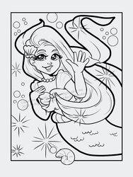 Mermaids Coloring and Activity Book 8.5x11