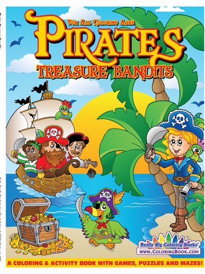 Really Big Coloring Books Pirate Treasures Coloring Book 8.5 x 11 product