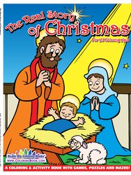 Real Story of Christmas Coloring Book 8.5 x 11