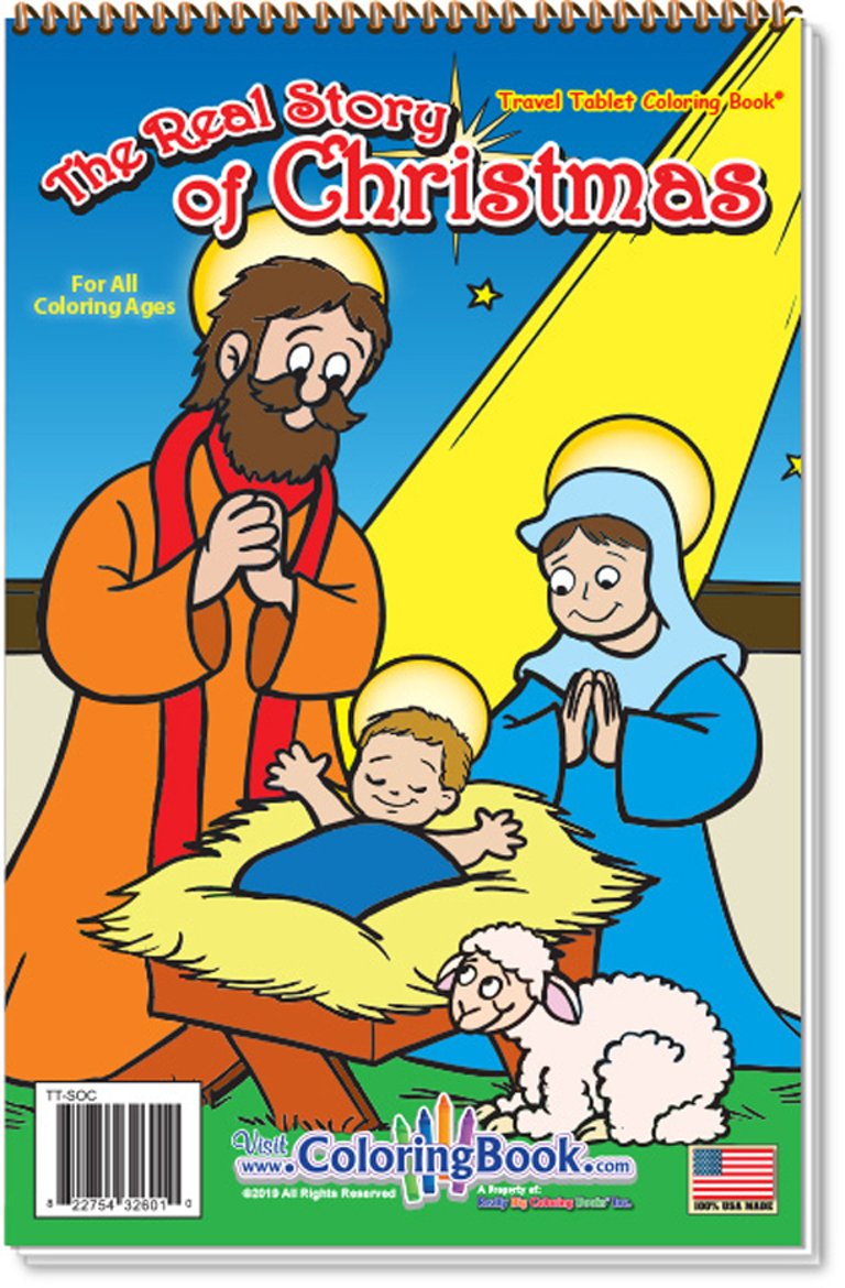 Real Story Of Christmas Coloring Books