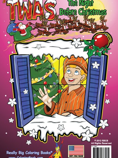Really Big Coloring Books Twas the Night Before Christmas Fun And Educational Coloring Book product