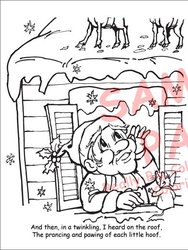 Twas the Night before Christmas LapTop Coloring Book