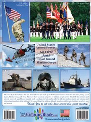 United States Armed Forces Coloring And Activity Book 8.5 x 11