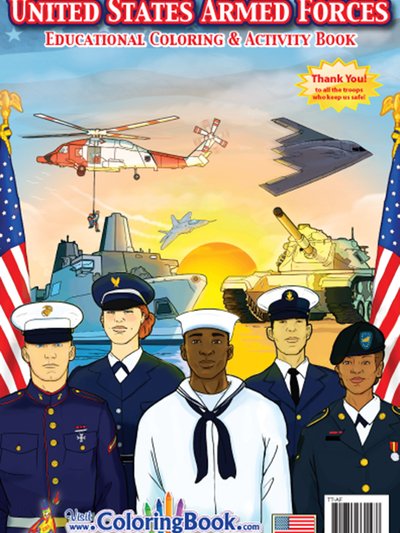 Really Big Coloring Books US Armed Forces Coloring & Activity Book product