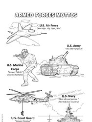 US Armed Forces Coloring & Activity Book