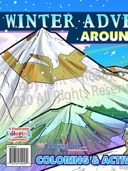Winter Adventures Around the World LapTop Coloring Book