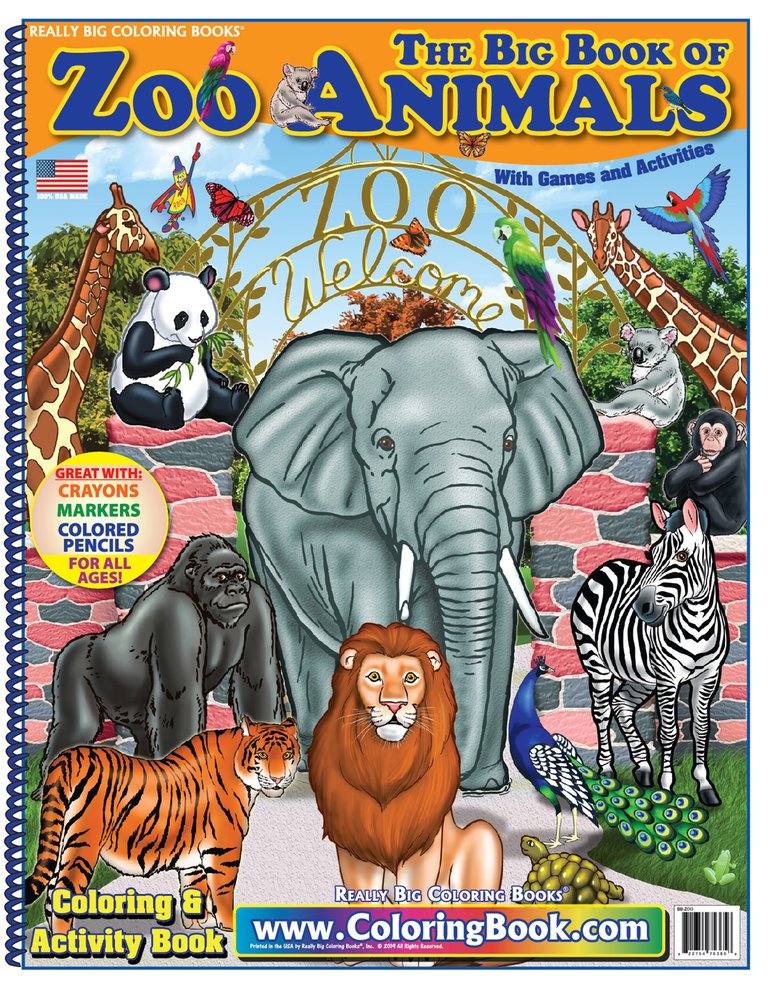 Zoo Animals Color Book