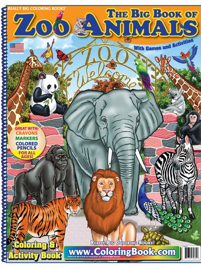Really Big Coloring Books Zoo Animals Color Book product