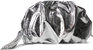 Ruched Clutch, Silver - Silver