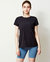 Airy Mile Laser Mesh Tee - Black