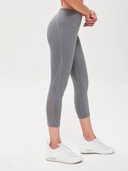 Alliance Capri Ventiflo Leggings - Stone Grey