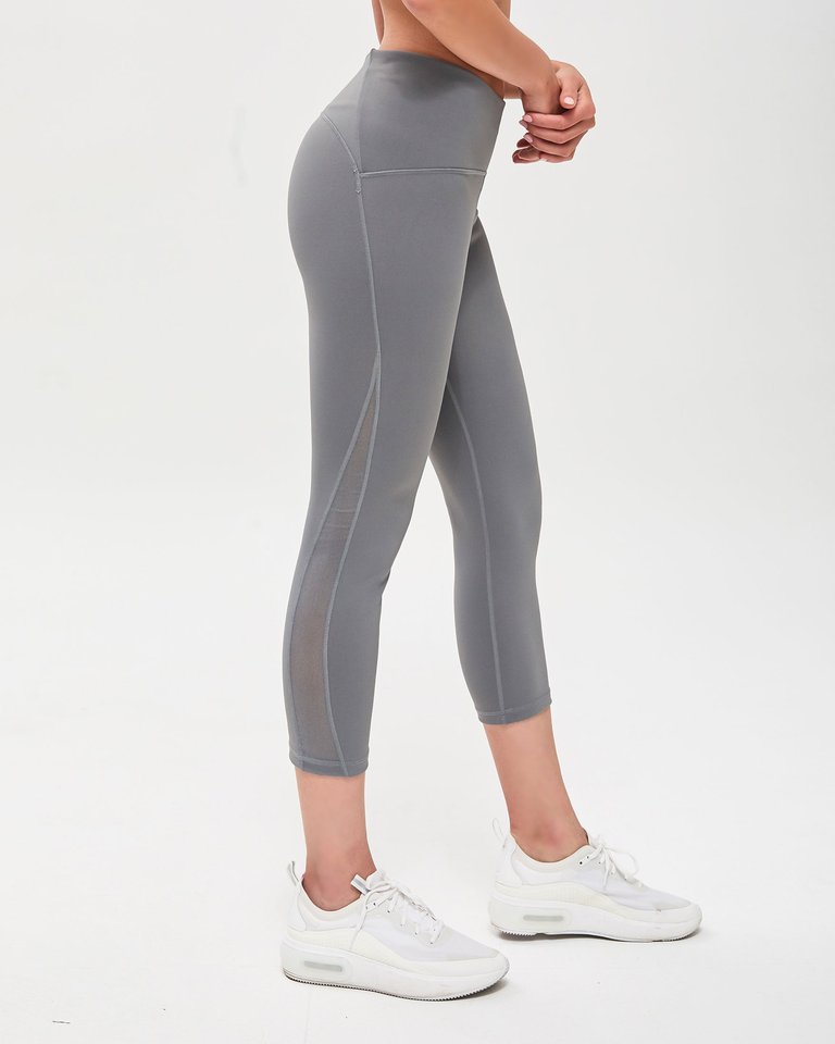 Alliance Capri Ventiflo Leggings - Stone Grey