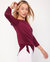 Anen Side Tie 3/4 Sleeve Top