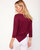 Anen Side Tie 3/4 Sleeve Top