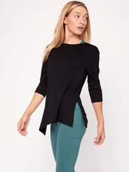 Anen Side Tie 3/4 Sleeve Top