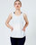 Atlas Laser Cut Mesh Tank - Brilliant White