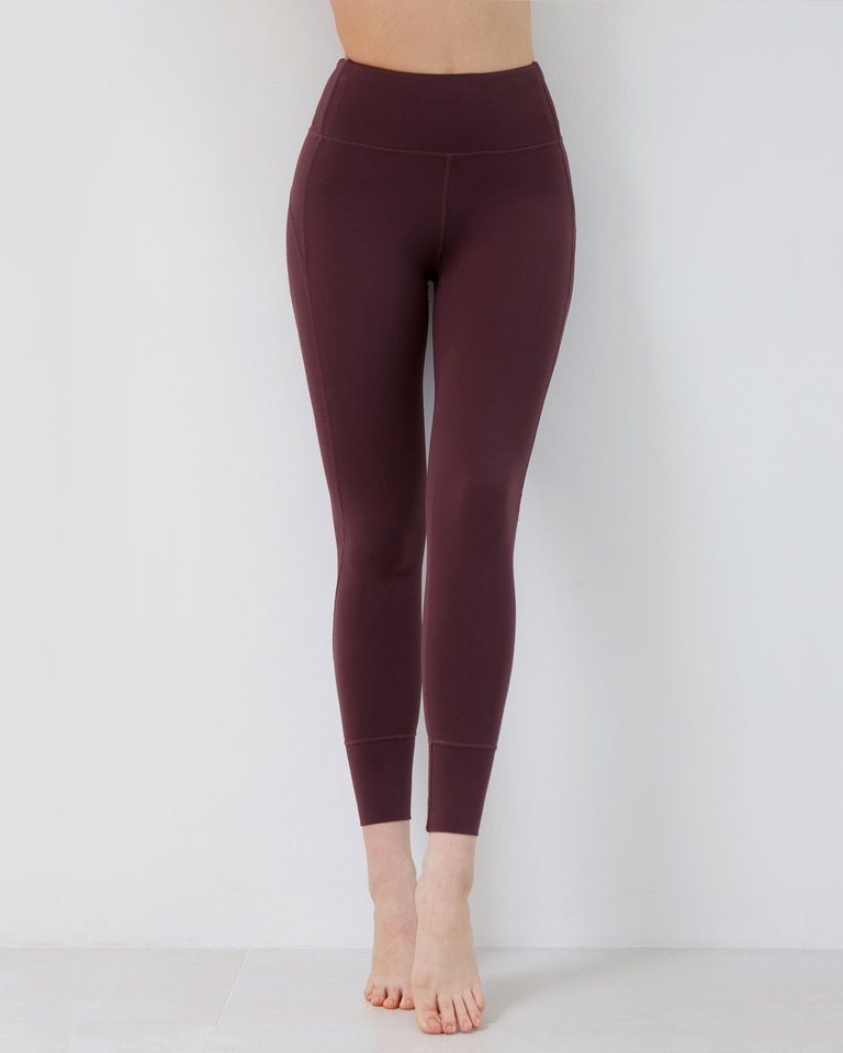 Boulevard Jogger Leggings 28" - Maroon