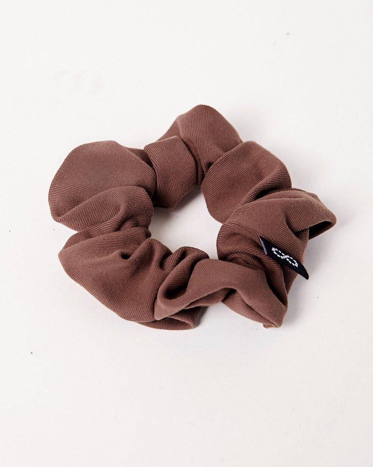 Cinch Scrunchi Hair Tie - Walnut