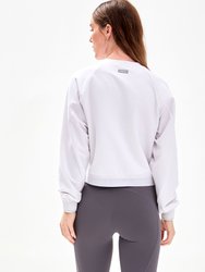 City Zip Crop Crewneck