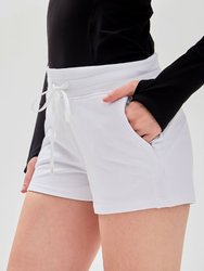 City Zip Shorts - Brilliant White