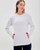 City Zip Slim Crewneck - Brilliant White