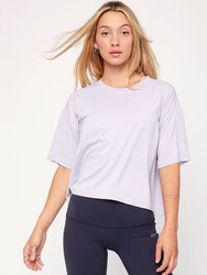 Cozy Boxy Tee Short Sleeve - Purple Lace