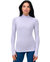 Cozy Mock Neck Long Sleeve - Purple Lace