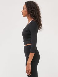 Dynamic Cozy Open Shoulder 3/4 Sleeve Long Johns