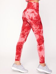 Essential Marble Dye Leggings 26" - Marble Blue