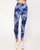 Essential Marble Dye Leggings 26" - Marble Blue