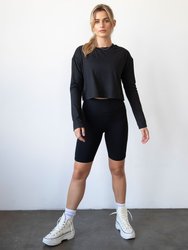 Go With The Flow Crop Long Sleeve