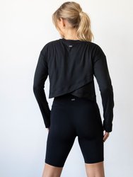 Go With The Flow Crop Long Sleeve