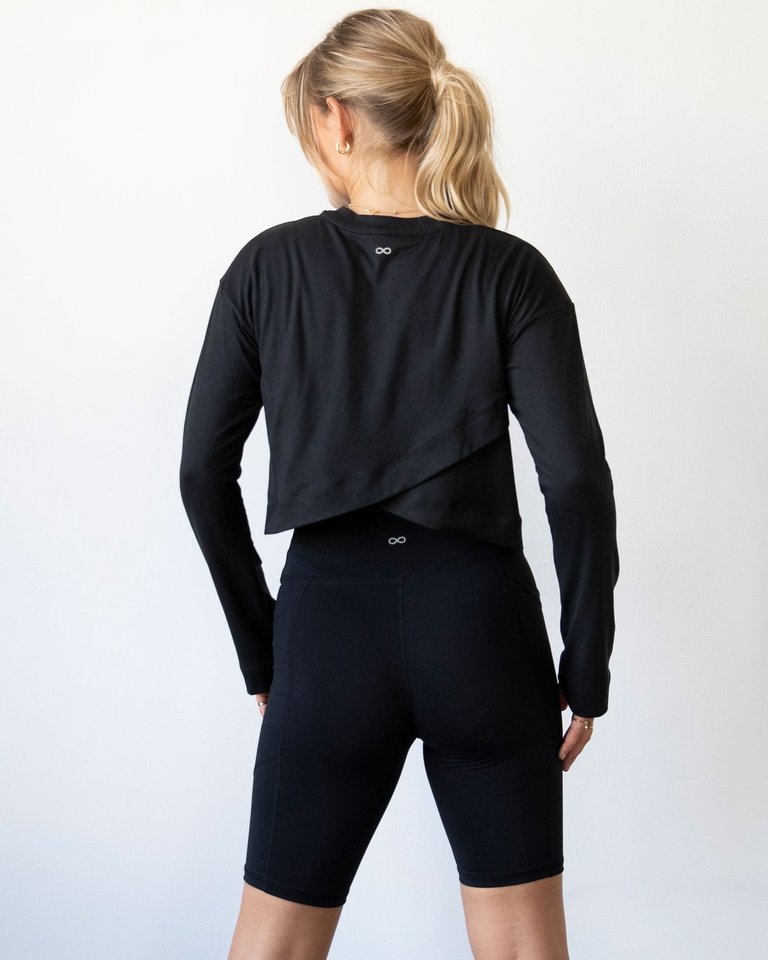 Go With The Flow Crop Long Sleeve