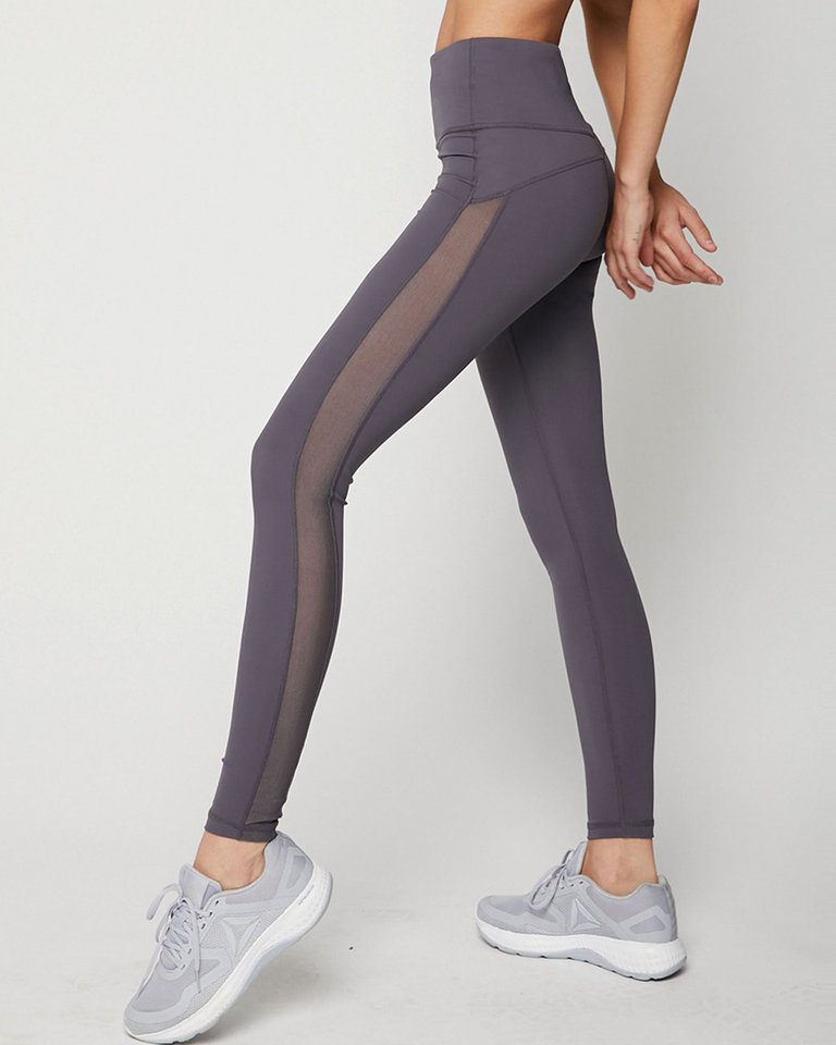 Incline Silkiflex™ Leggings 27" High Waist - Smoke Charcoal