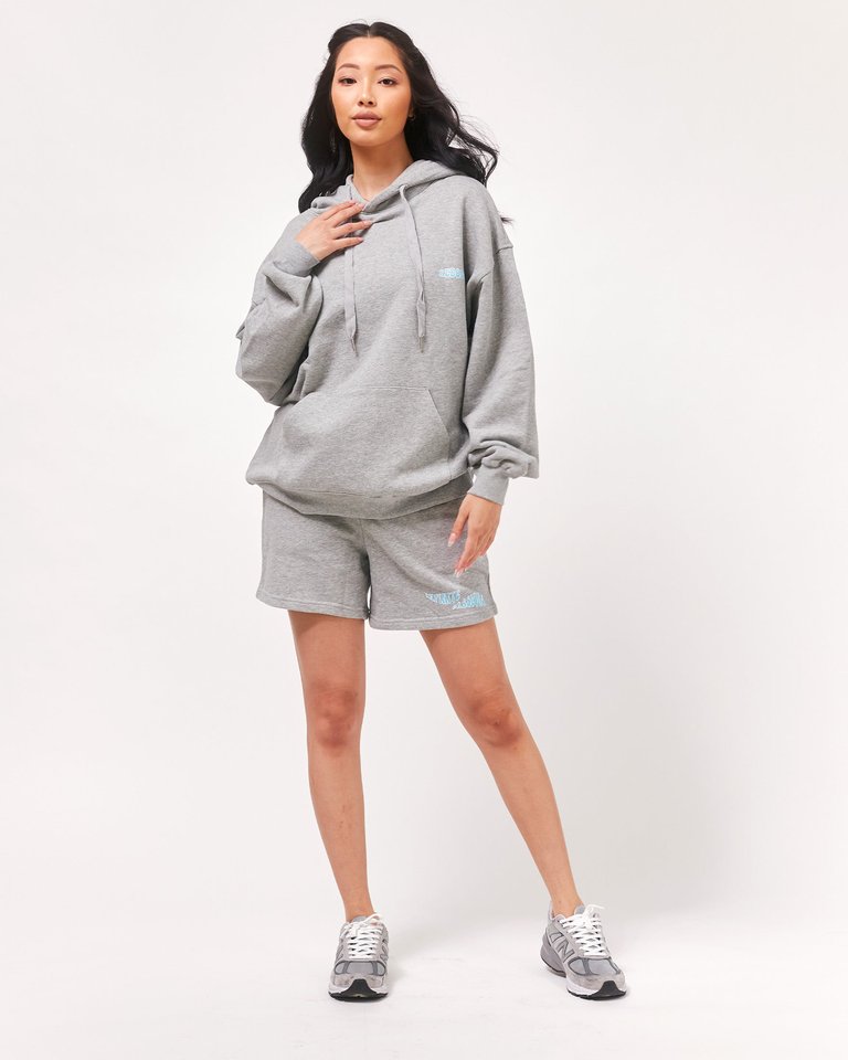 Infinite Passions French Terry Hoodie - Heather Grey/Blue