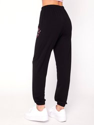 Karma Graphic Viscose Blend Sweatpants