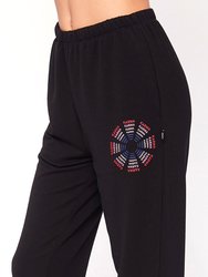 Karma Graphic Viscose Blend Sweatpants