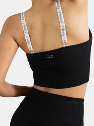 Maia Cloudlux Logo Crop Bra